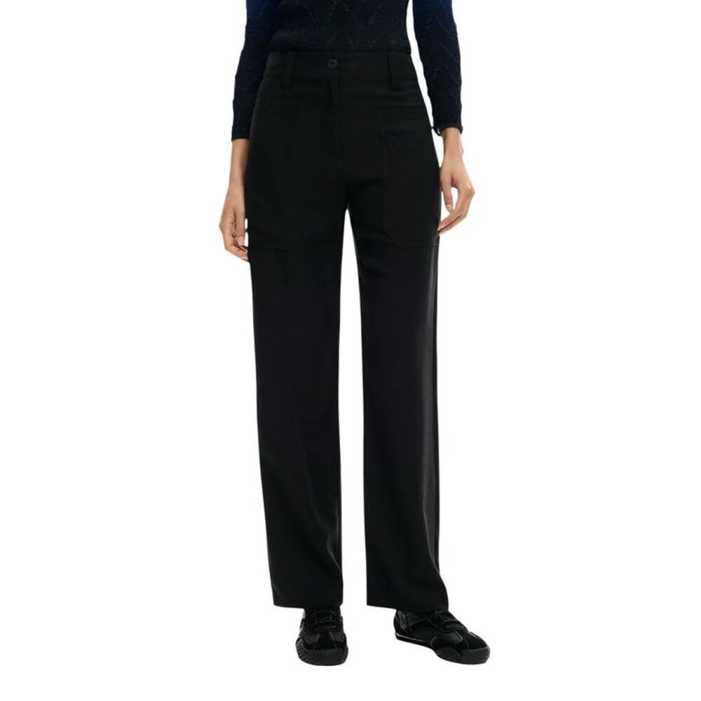 Desigual Black Viscose Casual Women's Pants
